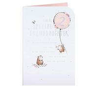 Clintons: Happy Bears 1144316 Carte d'anniversaire 2 ans pour petite-fille Multicolore 235 x 155 mm