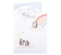 Clintons: Hedgies And Rainbow Carte d'anniversaire pour fille 149 x 229 mm Multicolore 1149741
