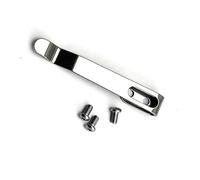 Clip arrière en acier inoxydable pour trancheuse de poche, clip de taille, poignée de coupe pliante, fabrication d ' accessoires, pièces avec 3 vis, personnalisation du coupe pliant