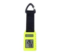Clip Carry Solaire Température Humidité Mètre Vert tendre | Lecteur météo extérieur portable pour sacs de randonnée