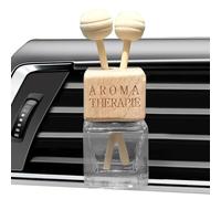 Clip d’aération de bouteille de diffuseur de voiture | Désodorisant de voiture vide de décoration d'évent de bouteille en verre - Bouteilles de parfum de 8 ml avec couvercle en bois, pour ornement d'a