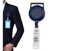 Clip de badge rétractable pour badge d'identification | Bobine de nom pour hommes et femmes, fournitures de bureau pour infirmières, étudiants, employés, enseignants.