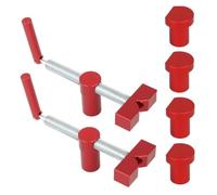 Clip de bureau en acier réglable, pince à bois | Étau à fixation fixe rapide for établi de menuiserie et charpentier à trous de 20 mm(6PCS)