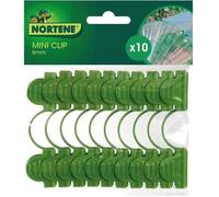 Nortene Clip de fixation Miniclip pour arceaux 6 mm Pack de 10 Vert