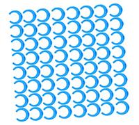 Clip de Fixation pour Raccord Rapide Eau 1/4 Pouces, 50 Pièces | Plastique Bleu, pour Filtres à Eau et Raccords à Connexion Rapide, Usage Domestique et Commercial