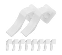 Clip de Fixation pour Radiateur Blanc 10 Pièces en Plastique ABS | Carénage Ventilateur, Installation des Clips de Radiateur Maintien du Tuyau, Kit de Montage Cache-radiateur