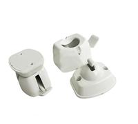 Clip de porte statique pour camping-car - Levier de porte de bateau de tourisme - Clip de butée de porte en nylon pour camping-car, caravane, camping-car (blanc)