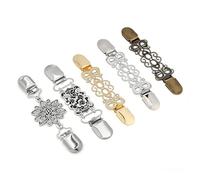 Clip de Serrage Lot de 5 attaches à châle | Clip à Foulard Convient pour chemise, pull, vêtements, écharpe, châle, cape, cardigan, femmes, extérieur, , fête