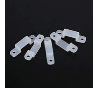 Clip de support de fixation de bande de lumière, clip de support de silicone 8/10 / 12mm pour la fixation étanche SMD 3528 5050 1210 RGB LED bande de lumière 100 pcs(10mm)