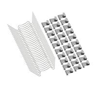 Clip de vitrage pour serre 100Pcs Clips de recouvrement en Z pour vitrage de serre Pinces de fixation pour Acier Inoxydable argent pour panneau vitré de et fleurs
