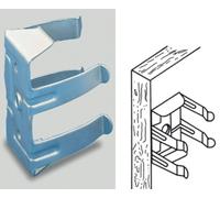 Clip fixation pied cuisine métal/plastique MANART - 203