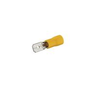 Clip mâle Debflex pré-isolé 6.3x0.8 mm jaune - 711053 - 10 pièces