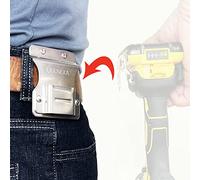 Clip on Tool Belt Drill Holder, Holster Tool Belt Clip for Tape Measure Holder Clip Holster Cordless Drill, Impact, Nailer, Any Tools with Hanger Clips