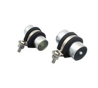 Clip P doublé de caoutchouc en acier inoxydable 304 | Colliers de serrage noirs 6-50 mm, 2 pièces(36mm)