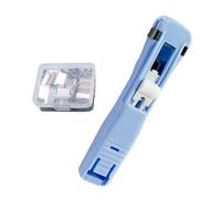 Clip pour classeurs - Clips Bulldog de 30 g | Clips pliables, pince de classement avec capacité de 45 feuilles, avec 50 recharges en métal, agrafeuse portable réutilisable de bureau