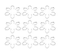 Clip pour Lampe Tubulaire en Acier Inoxydable, Lot de 50 | Argenté, pour Ampoules LED et Tubes Fluorescents, Installation Facile, Maintien Anti-affaissement