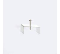 Clip Pour Rail Monophasé Borgia Encastré Aluminium Argenté