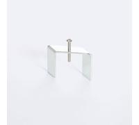 Clip Pour Rail Triphasé Borgia Encastré Aluminium Argenté