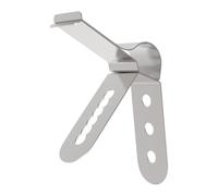 Clip pour thermomètre pinces en acier inoxydable | Support avec clip à 3 trous pour sonde thermométrique sur casseroles, support de sonde pour barbecue, fumoir, four