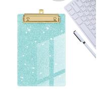 Clipboard Pailleté Mini Porte-Bloc de Bureau en Acrylique Format Poche | Bloc-mémo de poche Pour Infirmiers Étudiants Artistes Professionnels Bureau à Domicile Ateliers Salle de oles Hôpi