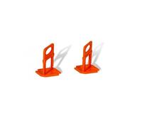 EDMA - Edmalevel Système Auto Nivelant Clip de 2 mm - 500 Pièces - Croisillons Autonivelants à Coins - Invisible - Orange - 258055 - Outil de Travaux pour Professionnel et Particulier