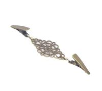 Clips à Cardigan Rétro Attaches à Clips for pull rétro, 1 pièce, motif floral, Cardigan, robe, chemises, col, broche, Clip de serrage au dos