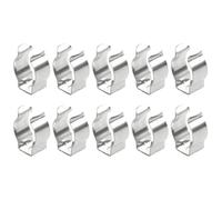Clips à ressort en acier inoxydable 10 pièces, clips en U de Type ouvert pour suspendre les outils de cuisine, tuyau d'arrosage, vadrouille, balai, organisation, pince à ressort
