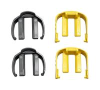 Clips C de Nettoyage Haute Pression pour Karcher K2 K3 K4 K5 K6 K7, 4 Pcs | Connecteur Rapide Tuyau et Pistolet, Pièces de Rechange, Accessoire Lavage de Voiture (2 Gris, 2 Jaunes)