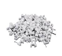 Clips de câble à clouer, clips fil ronds 4mm 6mm 8mm 10mm, support d'attache cordon électrique gestion câbles(Round 12mm 100PCS)