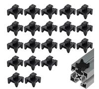 Clips de câble pour profilé Aluminium 40x40 Lot de 20 Serre-câbles Type rainure, Support câbles sans Outil (Rotation 90°), en Nylon Robuste, Gestion câbles pour Atelier, Armoire électrique, imp
