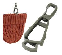 Clips de ceinture pour mitaines, pinces pour mitaines Boucle rotative | Portable pour le travail Mitaines de sécurité Serviette Clés Lampe de poche Tasse Vert armée