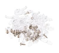 Clips de Fixation ABS pour Ruban LED 5050 Rgb 10mm avec Vis | Maintien Fiable sous Meuble, Installation Propre sur Bois, Gestion Ordonnée des Câbles, pour Électriciens et Présentoirs