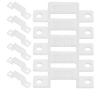 Clips de Fixation Blanc pour Bande LED 100 Pièces en Plastique | Double Trou, Construction Robuste, Installation Facile, Adaptés aux Rubans Lumineux Décoratifs et Guirlandes LED