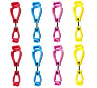 Clips de Gants 8pcs pour Les Porte-Gants de Travail, 4.9x1.3x0.7 '' Clips séparables, Support en Plastique Portable pour Chapeaux, et Porte-Accessoires randonnée