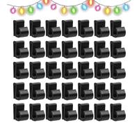 Clips de Gazebo pour guirlandes Lumineuses 35 Supports pour Lampe pergola | Pinces à Câble 3-8 mm et Corde de Guirlandes Gazebo Décoration Murale Maison Bureau Chambre Fil Corde