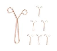 Clips de manchette portables à bords roulés réglables en forme de Y pour la réparation de bijoux et un usage quotidien - Fermoir compact de voyage