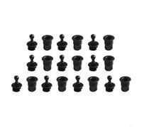 Clips de montage pour grille de haut-parleur - Attaches à boule et douilles - Piquets en plastique pour grille de haut-parleur - Pièces de réparation pour haut-parleur - Guides de barbecue (B114)