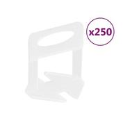 vidaXL Clips de nivellement de carreaux 250 pcs 3 mm