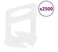 vidaXL Clips de nivellement pour carrelage 2500 pcs. 2 mm