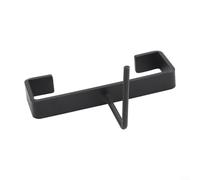 Clips de poteau en aluminium noir, 7,6 x 2,5 cm, avec boucle en C et goujon en L, support de sécurité sans perçage, pour poteaux de 10,2 cm pour accrocher des sacs de croissance