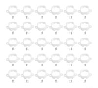 Clips de rétention de lumière d'extérieur H706 modèles avec boîtier fermé, double fixation et serrage adaptatif (30 pièces)