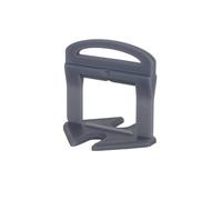 Clips d'espacement noirs du système de nivellement Delta Rubi 02854, espacement 2 mm, 400 pièces