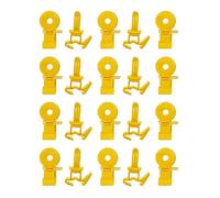 Clips d'installation manuels de clôture, isolateurs de fil à œil rond en polypropylène, 20 pièces de matériel d'entretien de clôture de ranch - Kit de guide de fil - Matériel de réparation de pâturage