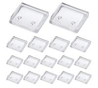 Clips Douche Pour Rideaux Lot de 16 Fixations Transparentes