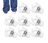 Clips d'ourlet réglables pour pantalons, paquet de 8 raccourcisseurs