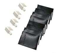Clips en cuivre plaqué argent et pâtes d'isolation arrière pour connexion de film chauffant dans le film de chauffage électrique et les systèmes de chauffage de cuisinière (4 pinces et 8 pâtes)