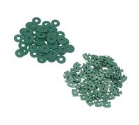 Clips et Rondelles Hélicoïdaux pour Serre, 100 Pièces, Clips de Fixation à Forte Adhérence pour Film à Bulles de Serre, Taille Appropriée pour la Fixation