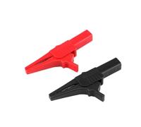 Clips fil connecteur métallique bricolage sonde de Test noir rouge couleur câble pince isolée ligne cavalier(Blu)