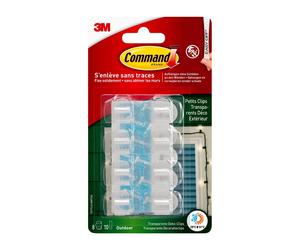 Clips lumineux 3M Command Outdoor, 17017CLR-AWPU x12 morceau