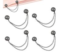 Clips magnétiques pour vêtements pour femme - Clip de chaîne magnétique polyvalent - Accessoires de chemise - Aimants élégants avec chaîne - Accessoires de vêtements pour homme
